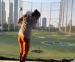 Simona Halep, pe terenul de golf / Sursă foto: Instagram