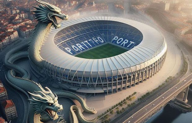 NEBUNIE! Cum ar arăta cele mai tari stadioane ale lumii create de Inteligența Artificială » Stadionul-vultur al celor de la Benfica e ULUITOR