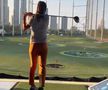 Simona Halep, pe terenul de golf / Sursă foto: Instagram