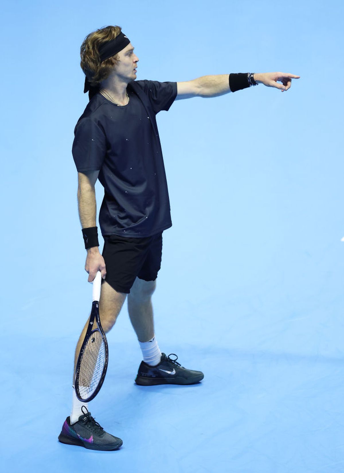 Cele mai spectaculoase imagini din duelul Alcaraz - Rublev, Turneul Campionilor 2023