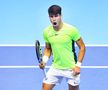 Carlos Alcaraz (20 de ani, 2 ATP) l-a învins pe Andrey Rublev (26 de ani, 5 ATP), scor 7-5, 6-2, în runda secundă a „Grupei Roșii” de la Turneul Campionilor.