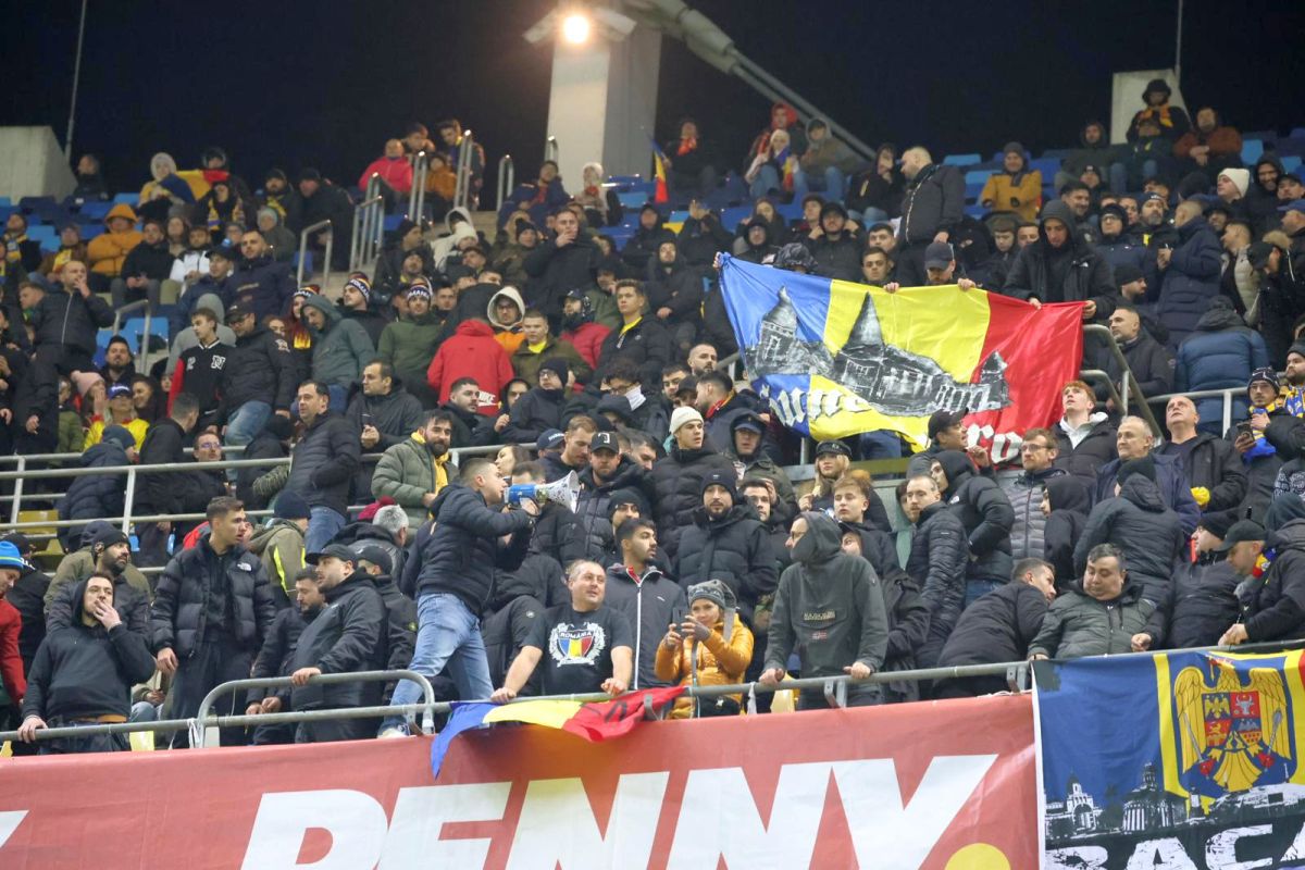 Imagini cu suporterii la România - Kosovo din Liga Națiunilor