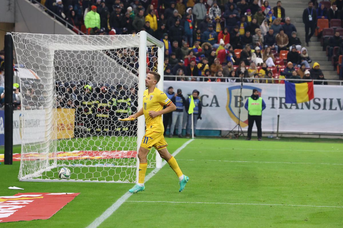 Denis Alibec nu a intrat în conflict doar cu kosovarii! Atacantul naționalei României s-a certat și cu Mircea Lucescu în timpul meciului