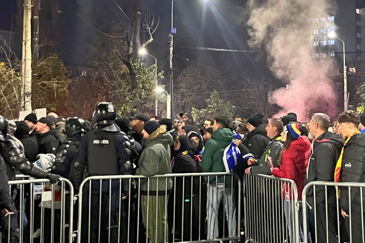 Imagini cu suporterii la România - Kosovo din Liga Națiunilor