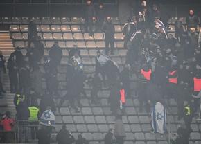 „Meci” a fost și în tribune. Violențe sub privirile președintelui Emmanuel Macron
