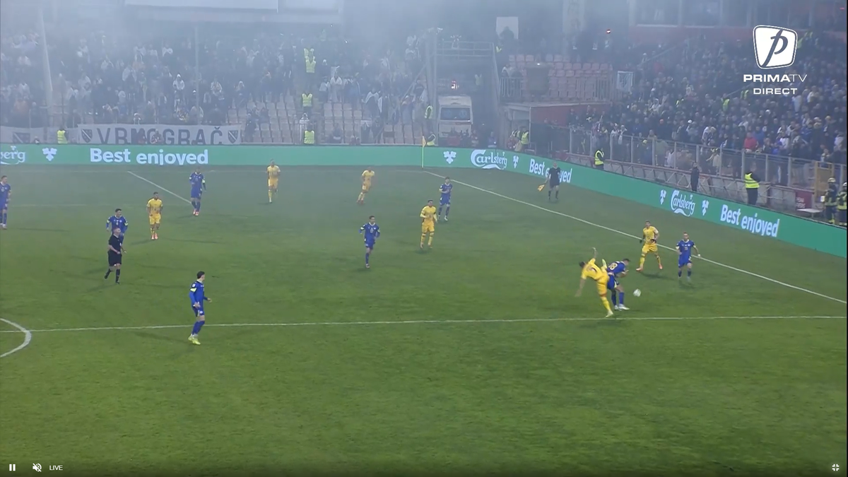 Fotbalistul faultat dur de Drăguș, reacție după Bosnia - România: „Alt meci, altă accidentare la cap”