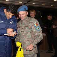 „Tricolorii”, vizitați de militari români la Zenica / Foto: site-ul FRF