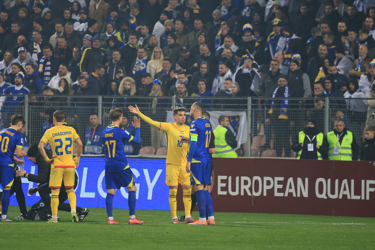 Fotbalistul faultat dur de Drăguș, reacție după Bosnia - România: „Alt meci, altă accidentare la cap”