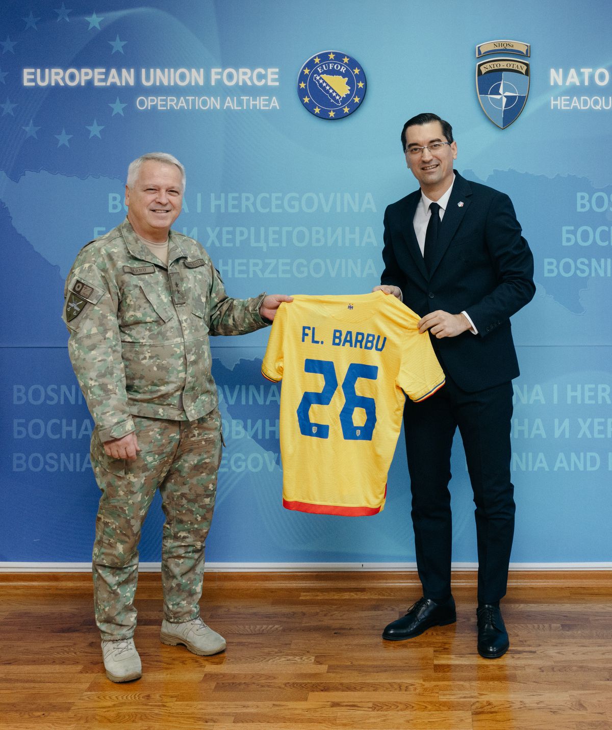 Delegația României a vizitat baza militară din Bosnia