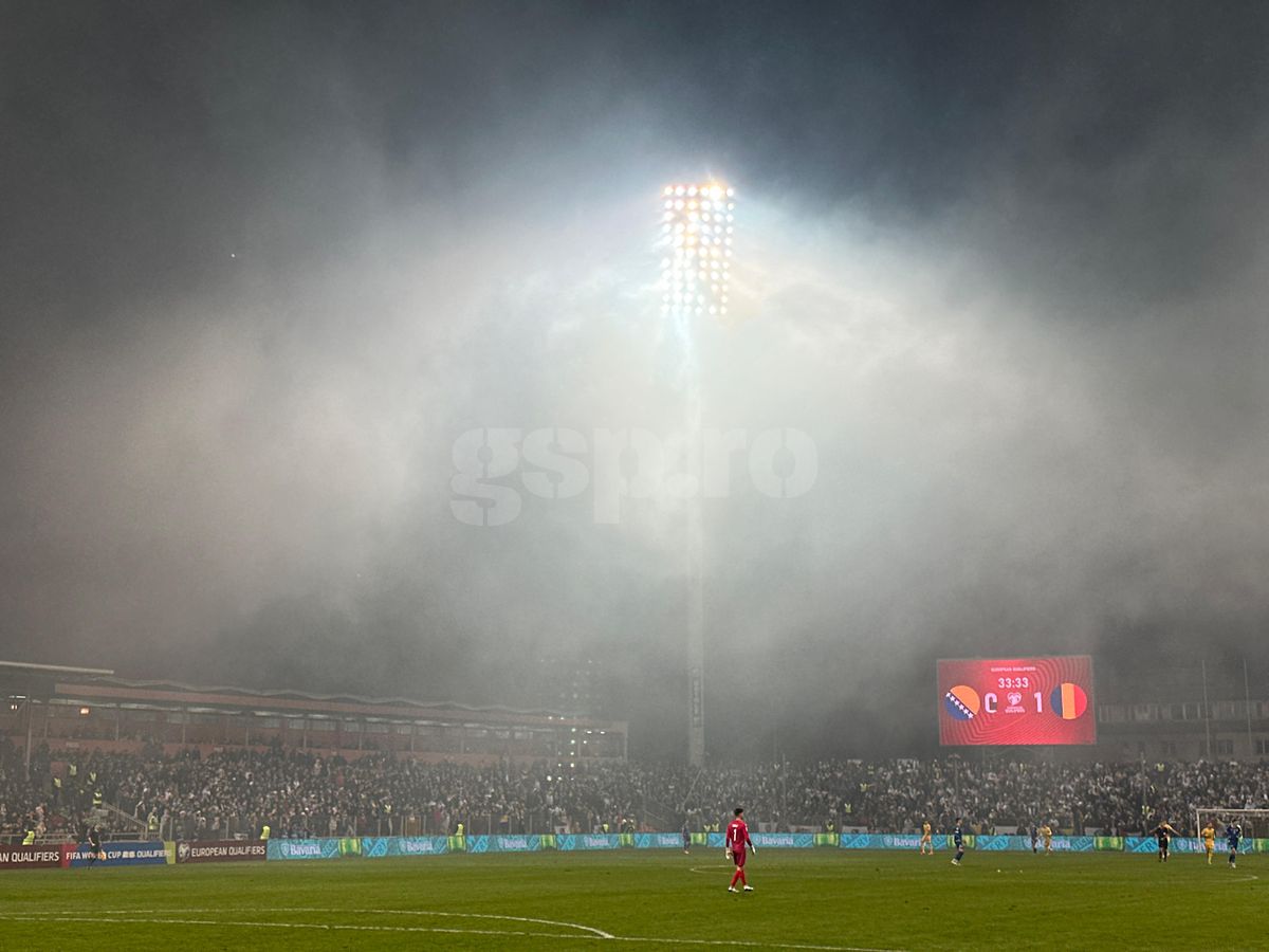 Imagini cu fanii Bosniei rămași în afara stadionului