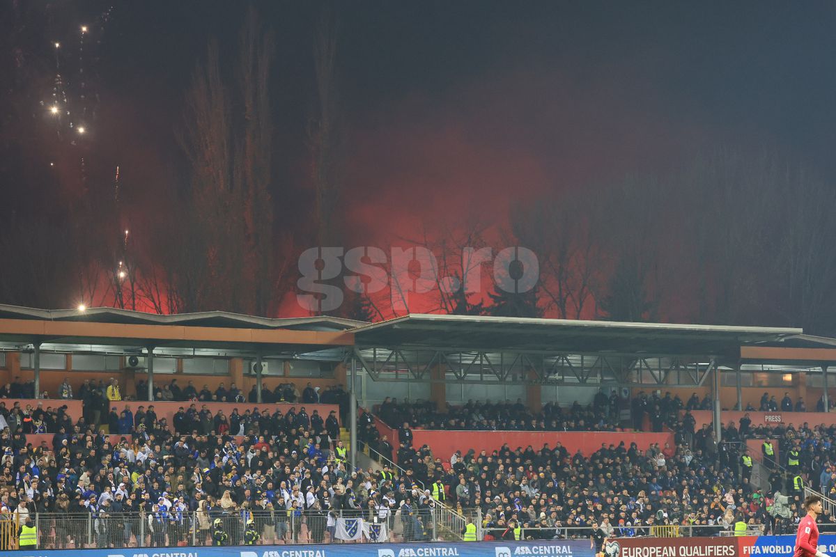 Imagini cu fanii Bosniei rămași în afara stadionului