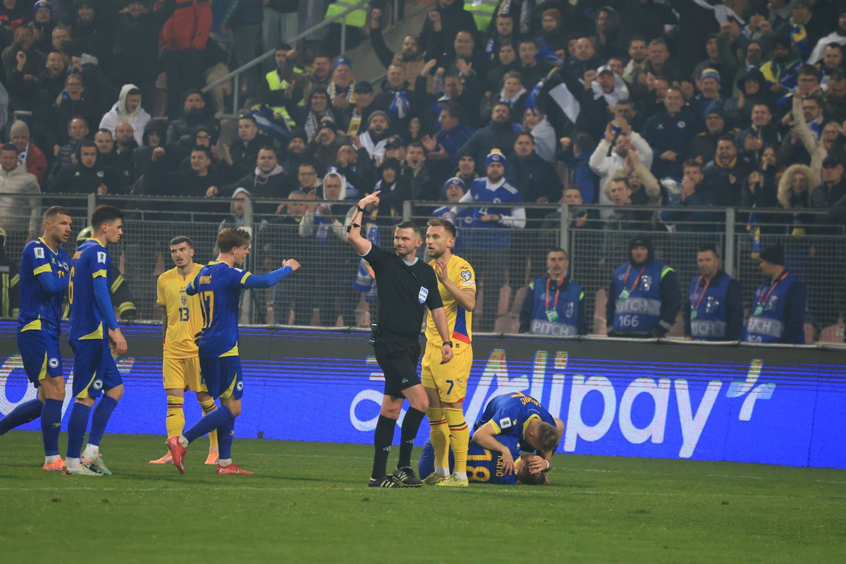 Fotbalistul faultat dur de Drăguș, reacție după Bosnia - România: „Alt meci, altă accidentare la cap”