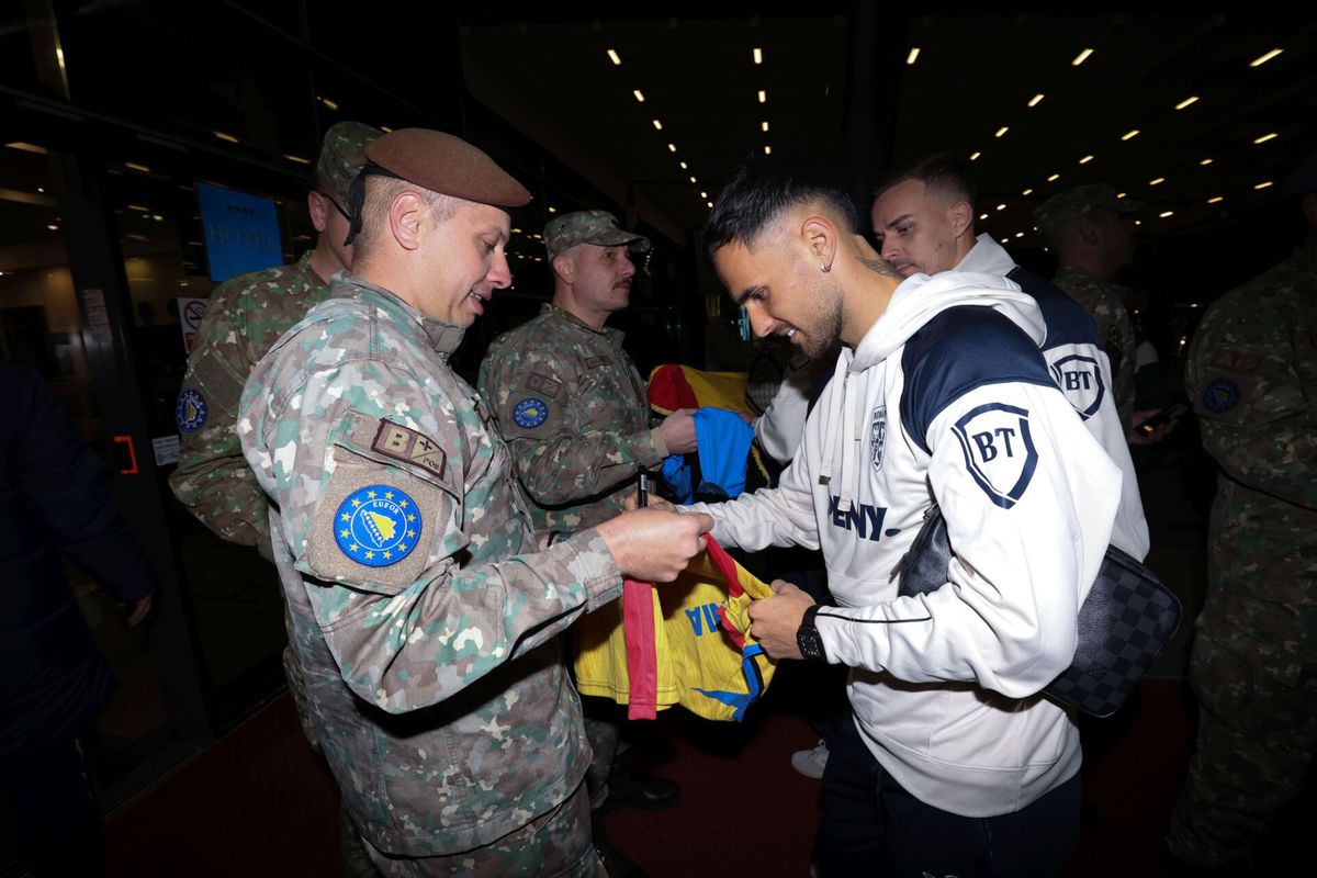 Vizită-surpriză la hotelul din Zenica, înainte de Bosnia - România: „Ca de la căpitan la căpitan”