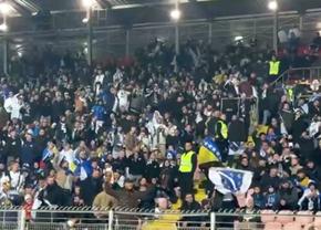 „Țiganii, țiganii!” » Scene intolerabile în tribune la Bosnia - România