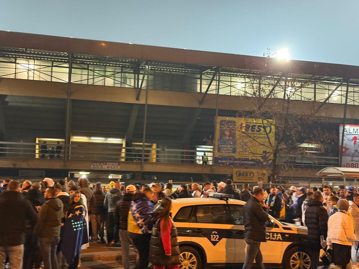 Imagini dinaintea meciului Bosnia - România