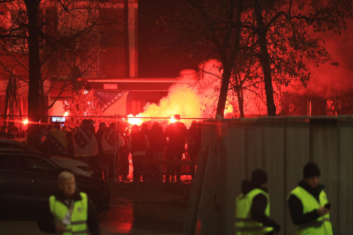 Imagini dinaintea meciului Bosnia - România
