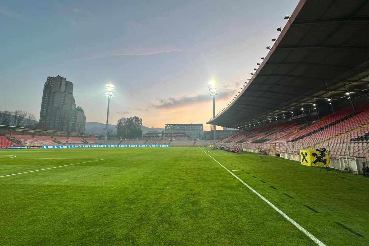 Imagini dinaintea meciului Bosnia - România