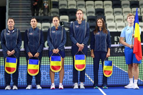 Echipa de BJK Cup a României, Alexandra Dulgheru, Gabriela Lee, Ruxandra Bertea, Mara Gae și Monica Niculescu Foto: Imago Images