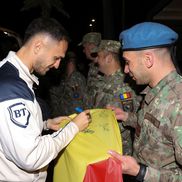 „Tricolorii”, vizitați de militari români la Zenica / Foto: site-ul FRF