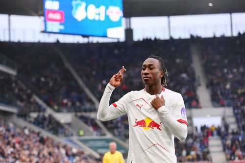 Yan Diomande în meciul dintre Hoffenheim și RB Leipzig / Imago Images