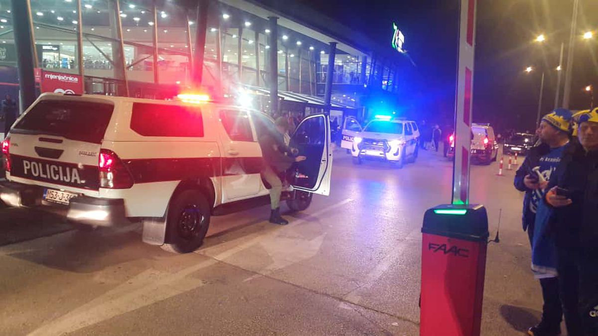 Imagini dinaintea meciului Bosnia - România