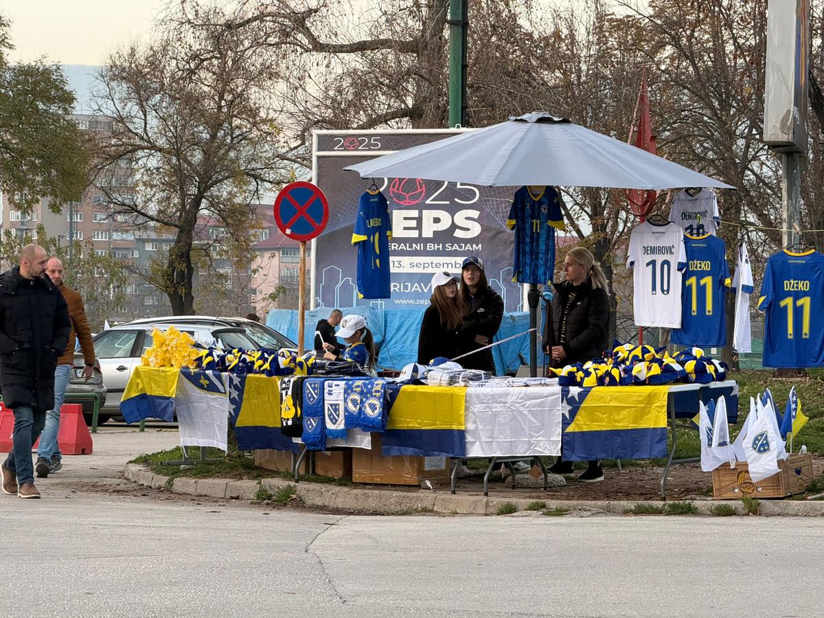 Imagini dinaintea meciului Bosnia - România