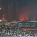 Ce s-a întâmplat în afara stadionului din Zenica, la scurt timp după golul marcat de Bîrligea » La TV s-au auzit doar focuri de artificii // foto: Ionuț Iordache (GSP)