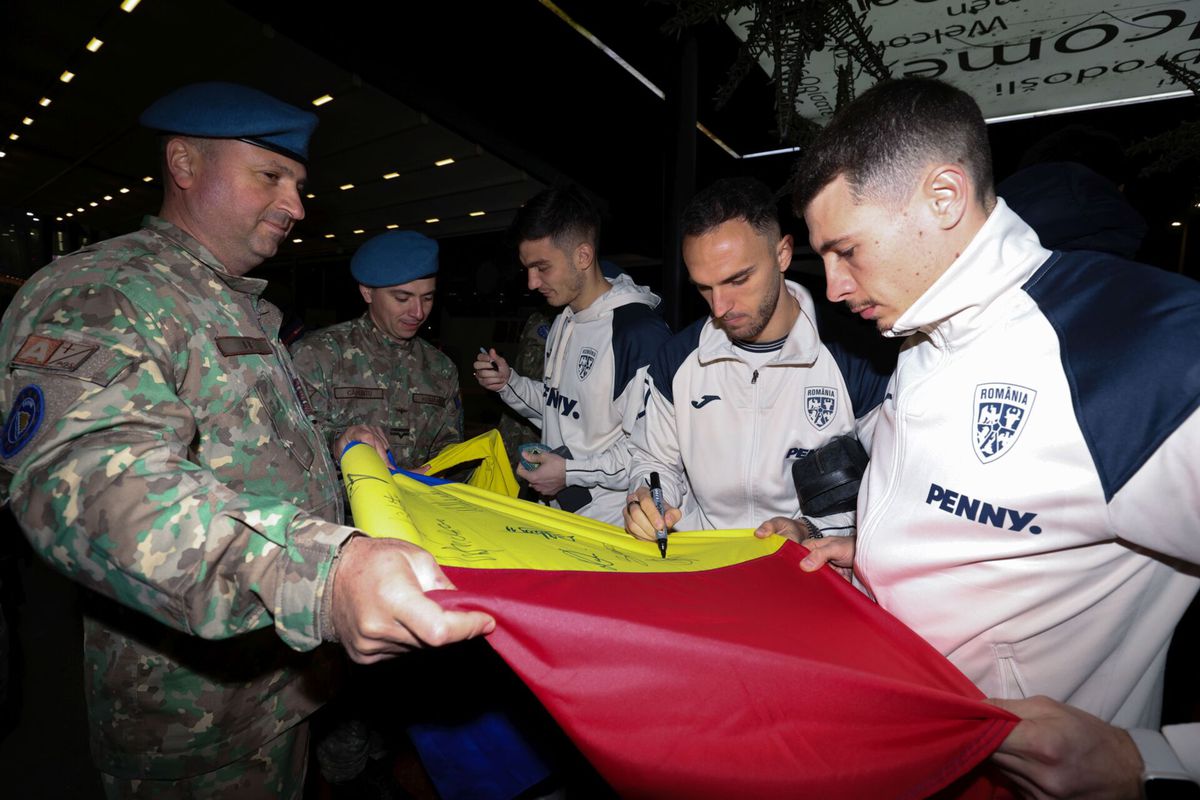 Vizită-surpriză la hotelul din Zenica, înainte de Bosnia - România: „Ca de la căpitan la căpitan”