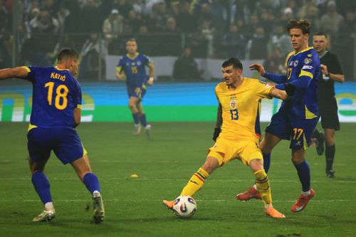 Bosnia - România. Au fost probleme cu sunetul în prima repriză a meciului de la Zenica/ foto Ionuț Iordache (GSP)
