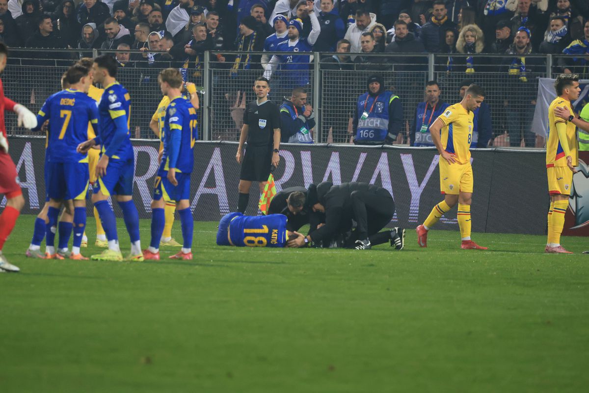 Fotbalistul faultat dur de Drăguș, reacție după Bosnia - România: „Alt meci, altă accidentare la cap”