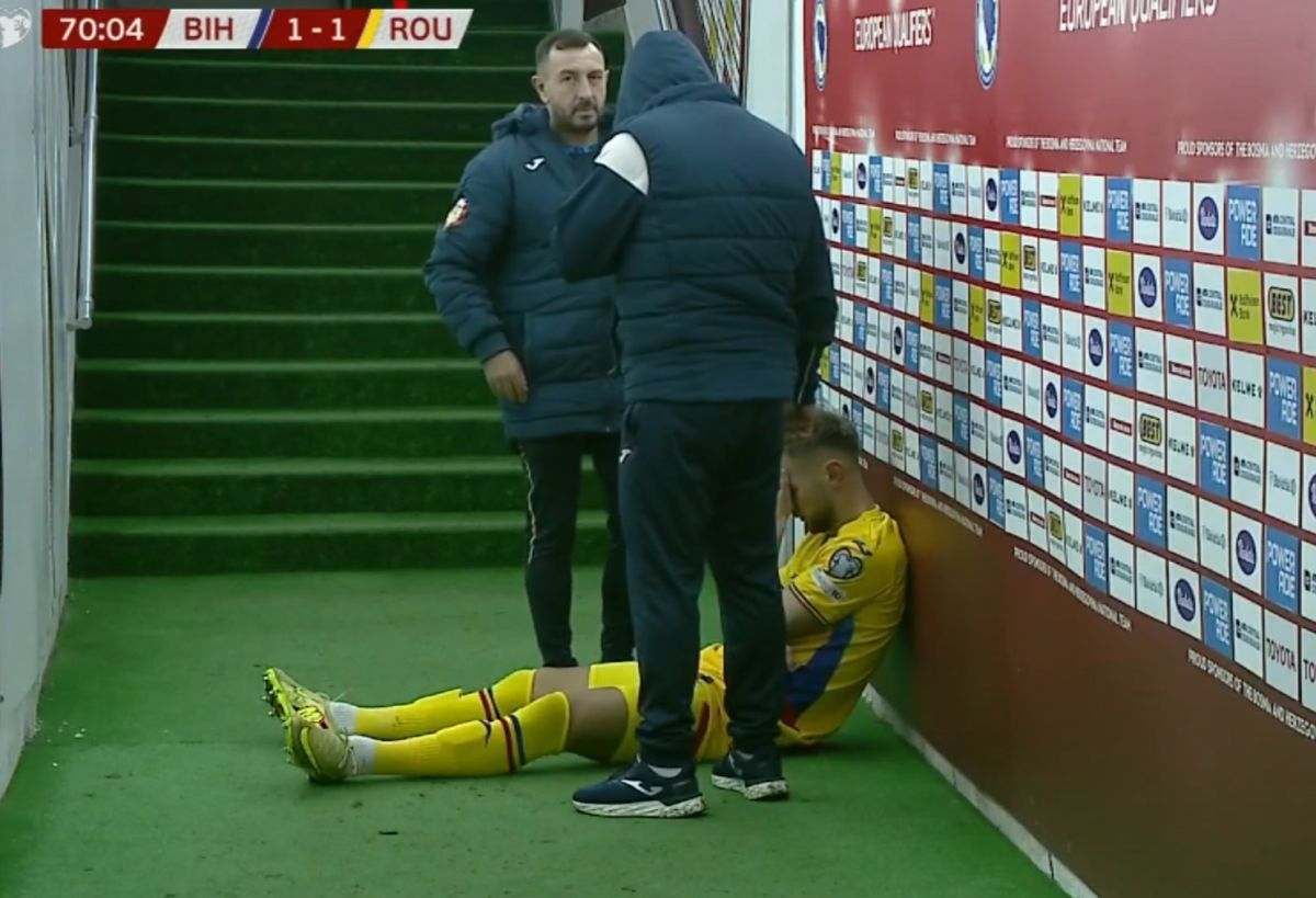 Fotbalistul faultat dur de Drăguș, reacție după Bosnia - România: „Alt meci, altă accidentare la cap”