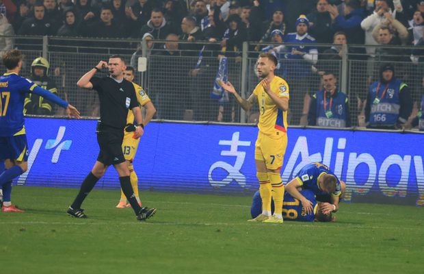 Fotbalistul faultat dur de Drăguș, reacție după Bosnia - România: „Alt meci, altă accidentare la cap”