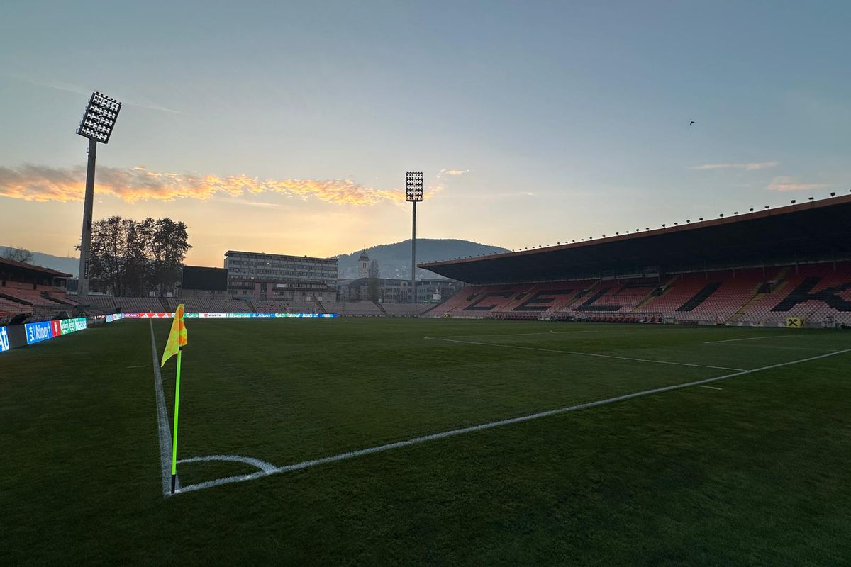 Imagini dinaintea meciului Bosnia - România