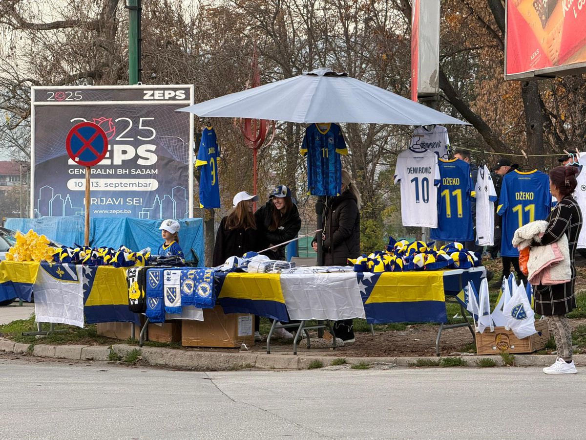 Imagini dinaintea meciului Bosnia - România