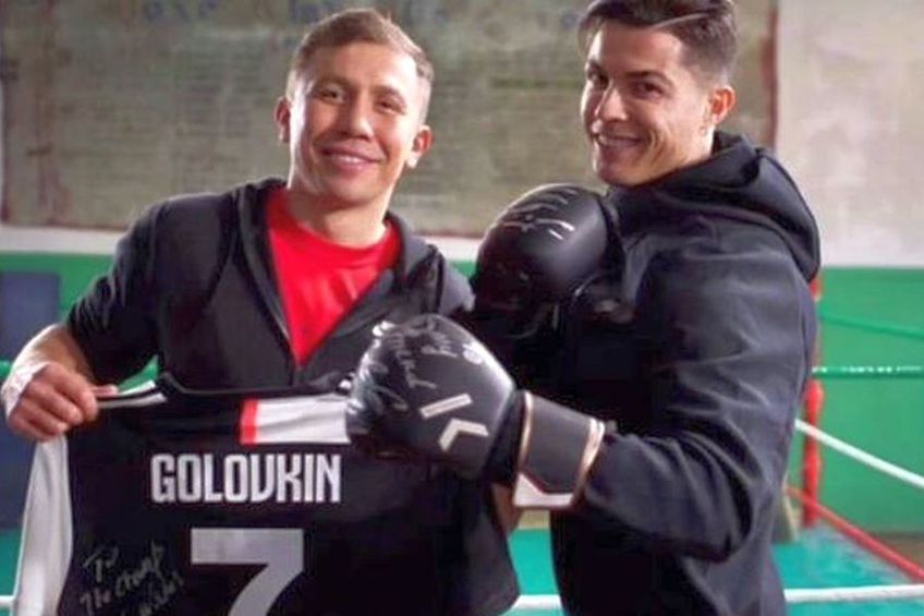 Ronaldo, alături de Golovkin. Sursă foto: Marca