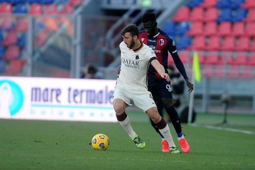 Bryan Cristante, în Bologna - AS Roma // foto: Guliver/gettyimages