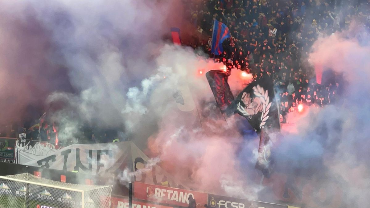 FCSB - Rapid. Scandari rasiste pe Arena Națională + Ce nu s-a văzut la TV: rapidiștii au rupt cordonul de stewarzi pentru a se răfui cu rivalii