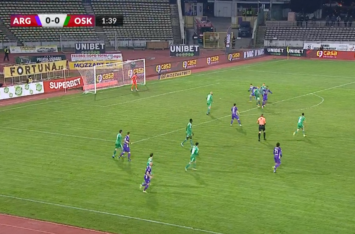 FC Argeș - Sepsi. A fost marcat cel mai rapid gol al sezonului în Liga 1!