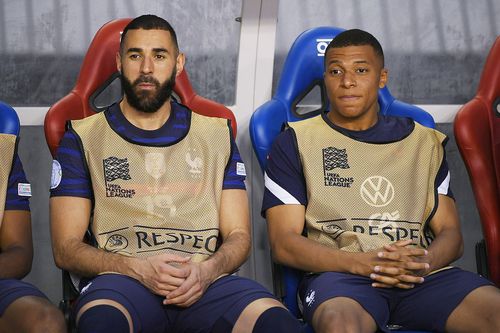 Karim Benzema, în stânga // foto: Guliver/gettyimages