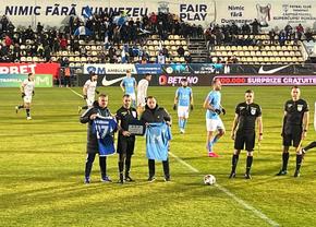 Moment special înainte de FC Voluntari - FCU Craiova » S-a retras și a fost premiat pentru întreaga activitate