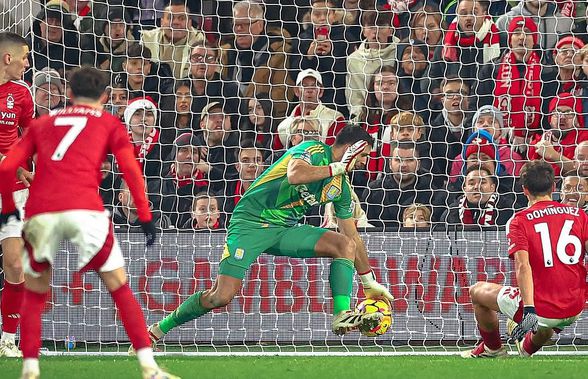 Emiliano Martinez, parada sezonului în Premier League! A scos miraculos o lovitură de cap în Nottingham Forest - Aston Villa