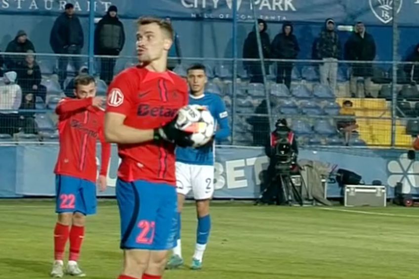 Darius Olaru, în momentul în care a înjurat un spectator