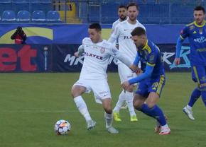 Unirea Slobozia - CFR Cluj 0-0, în etapa #20 din Superligă » Bară Slobozia în minutul 20, Munteanu a luat și el transversala la țintă în minutul 22