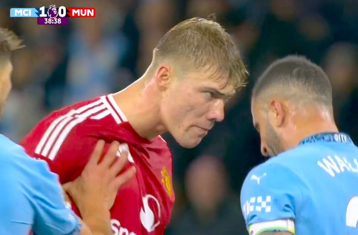 Rasmus Hojlund versus Kyle Walker