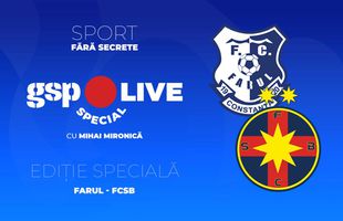 Farul - FCSB, la GSP Live Special » Mihai Mironică analizează duelul împreună cu invitații Raul Rusescu și Răzvan Stanca