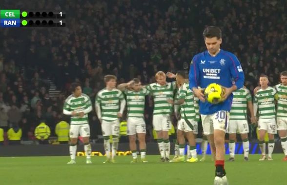 Celtic - Rangers 3-3 (5-4 la pen.) » Ianis Hagi pierde finala Cupei Ligii Scoției la loviturile de departajare!