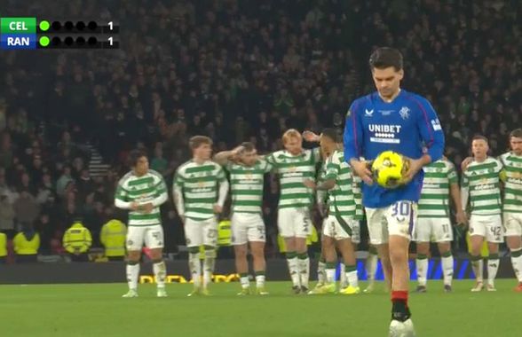 Celtic - Rangers 3-3 (5-4 la pen.) » Ianis Hagi pierde finala Cupei Ligii Scoției la loviturile de departajare!