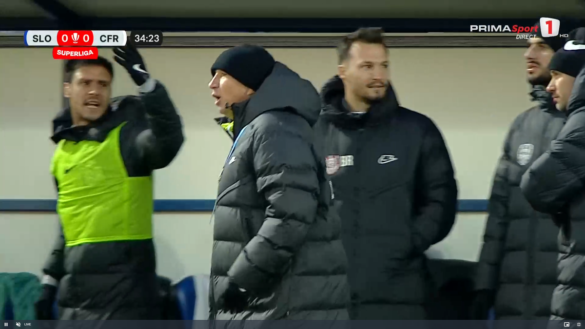 Dan Petrescu, de necontrolat în Unirea Slobozia - CFR Cluj » „Galben” în prima repriză, eliminat spre final!