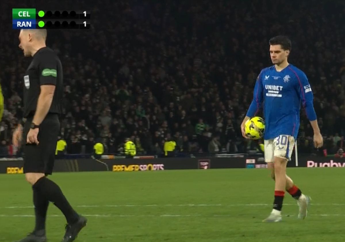 Celtic - Rangers, penalty-ul lui Ianis Hagi în finala Cupei Ligii Scoției