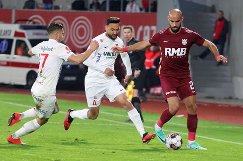 Luka Juricic (dreapta), pe val la Borac Banja Luka, după despărțirea de CFR Cluj // FOTO: Sport Pictures